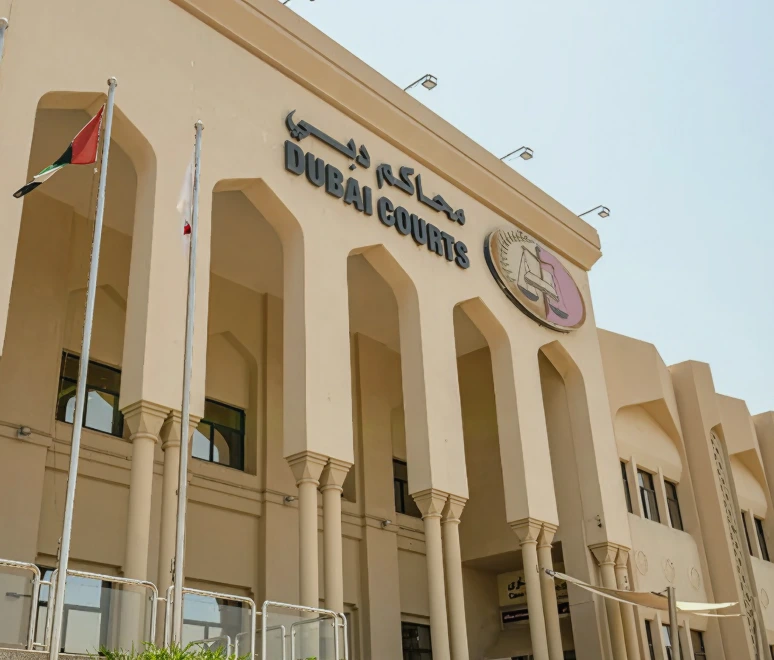 Dubai Courts building for wills preparation and registration for non-Muslims in the UAE