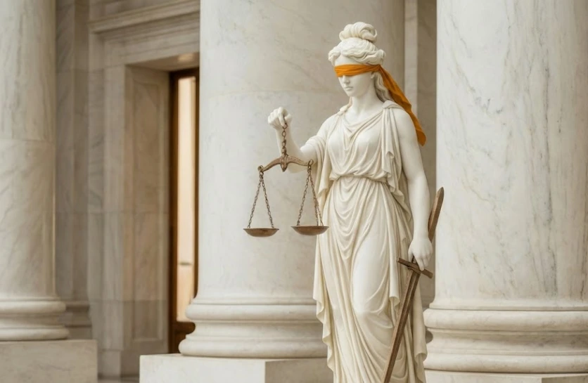 Statue of Lady Justice symbolising legal integrity and professional legal services in the UAE